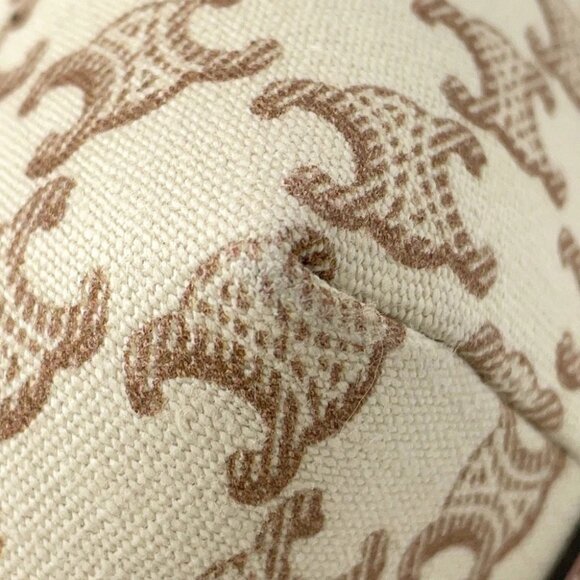 CELINE museum bag TriompheCanvas/Leather Natural/Tan 194542 - Picture 5 of 16